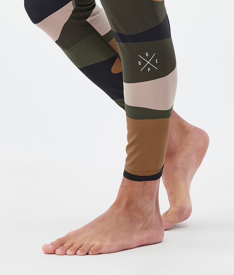 Dope Snuggle Baselayer tights Herre 2X-Up Shards Gold Green