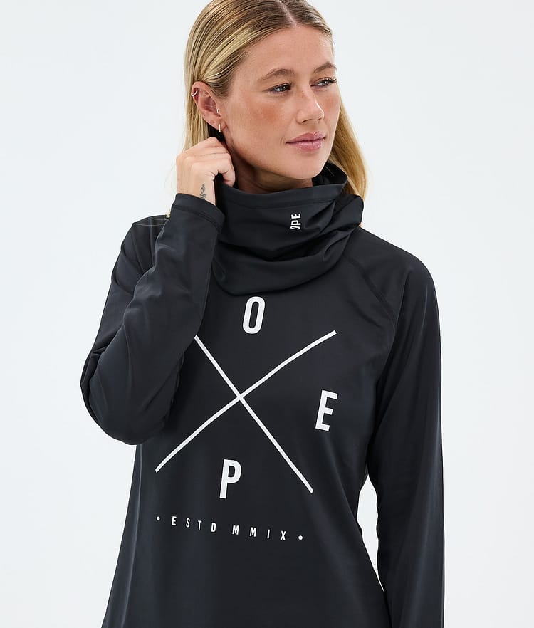 Dope Snuggle W Basislaag Top Dames 2X-Up Black, Image 2 of 7
