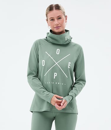 Dope Snuggle W Base Layer Top Women 2X-Up Faded Green