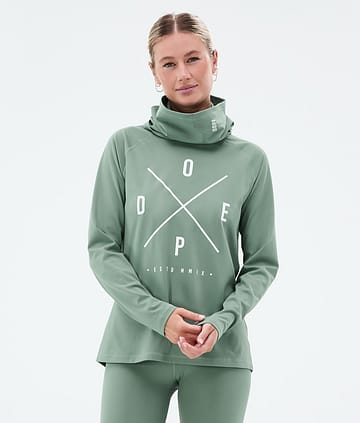 Dope Snuggle W Base Layer Top Women 2X-Up Faded Green