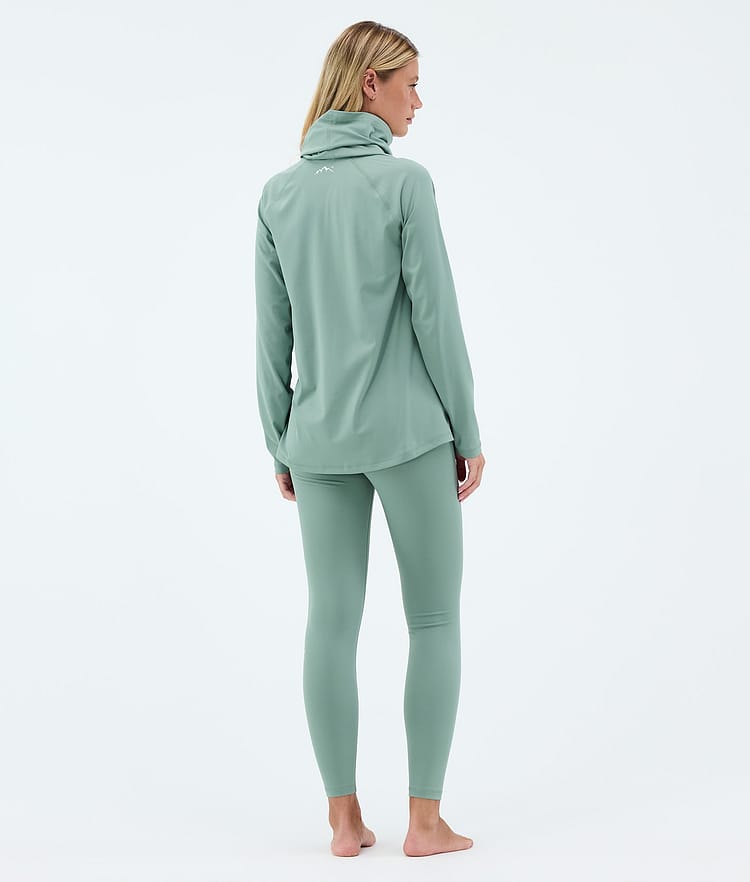 Dope Snuggle W Basislaag Top Dames 2X-Up Faded Green, Image 4 of 7