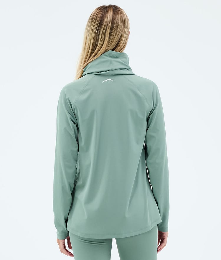 Dope Snuggle W Basislaag Top Dames 2X-Up Faded Green, Image 5 of 7