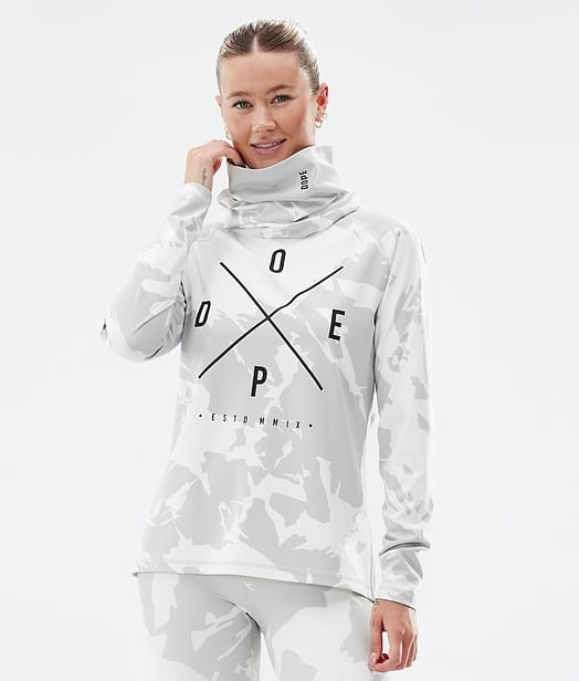 Dope Snuggle W Tee-shirt thermique Femme Grey Camo