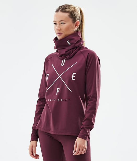 Dope Snuggle W Tee-shirt thermique Femme Burgundy