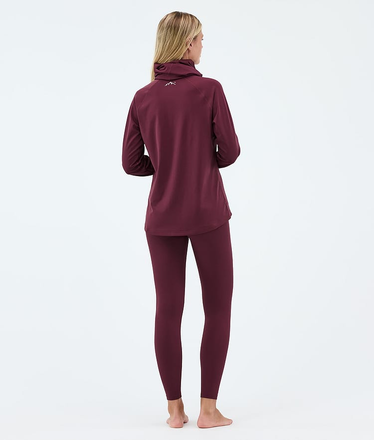Dope Snuggle W Base Layer Top Women 2X-Up Burgundy, Image 4 of 7