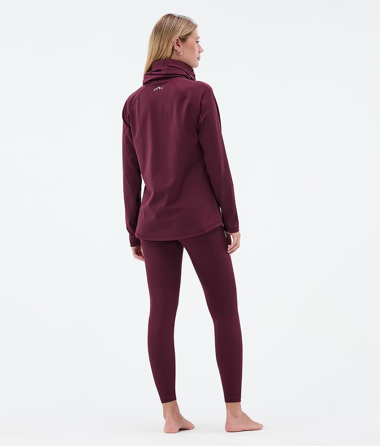 Dope Snuggle W Tee-shirt thermique Femme 2X-Up Burgundy, Image 4 sur 7