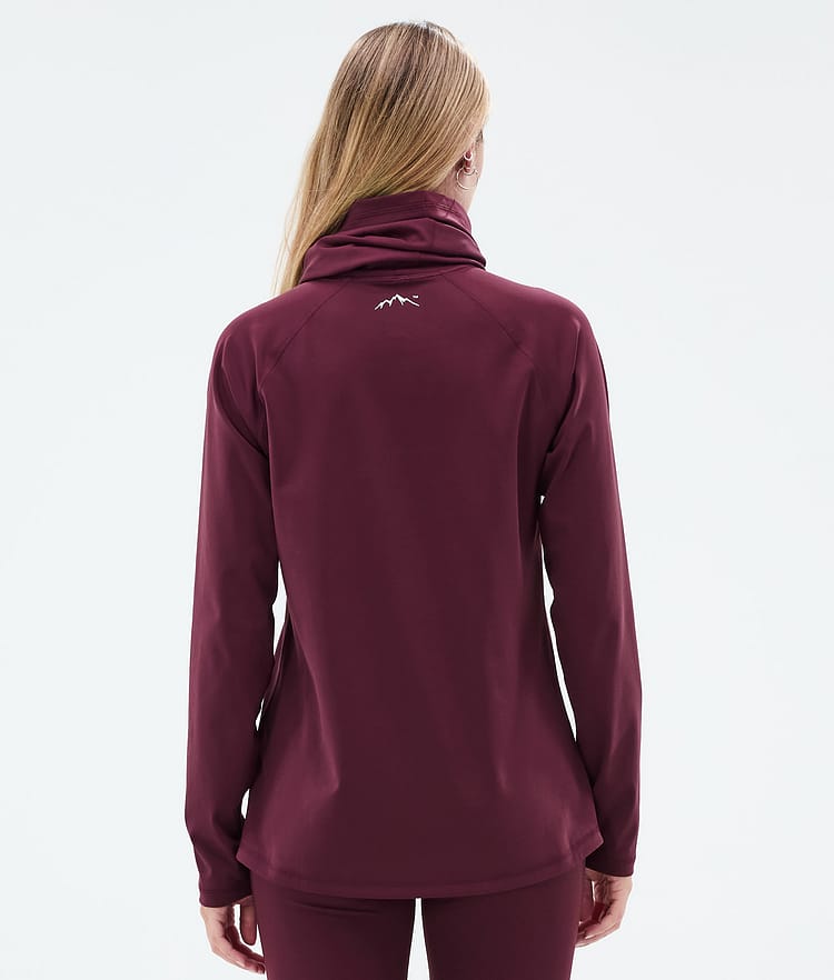Dope Snuggle W Basislaag Top Dames 2X-Up Burgundy, Afbeelding 5 van 7