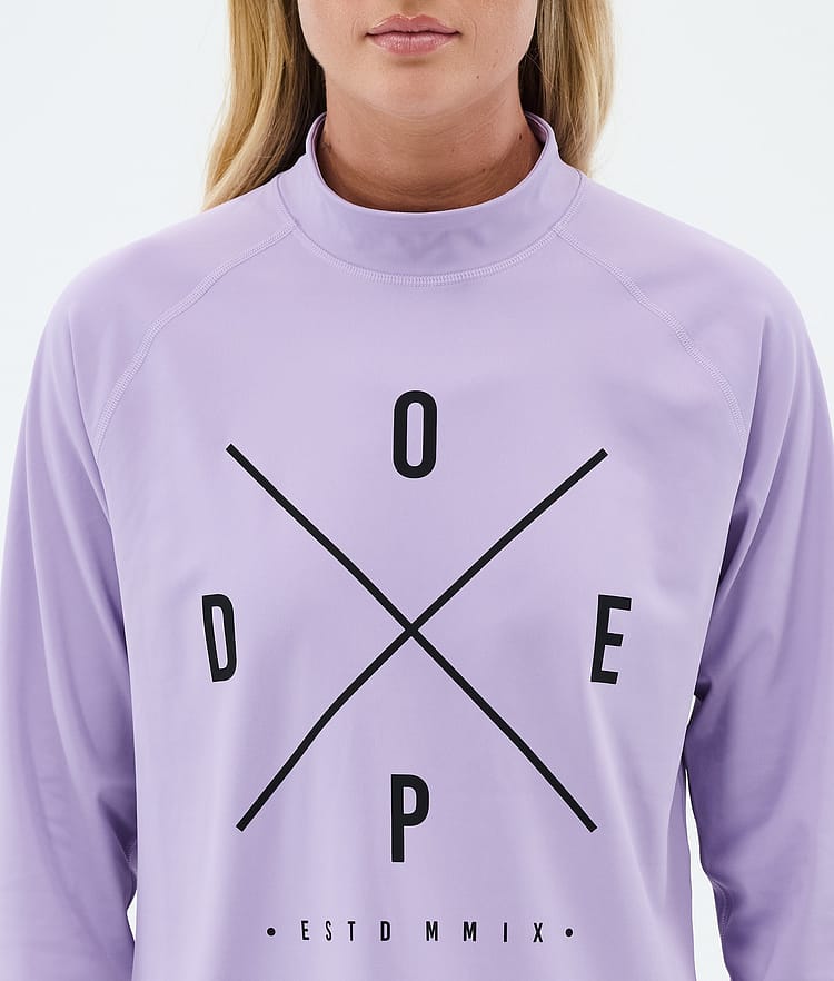 Dope Snuggle W Basislaag Top Dames 2X-Up Faded Violet, Image 6 of 7