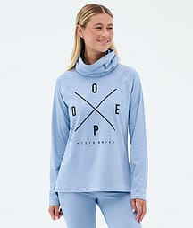 Dope Snuggle W Base Layer Top Women 2X-Up Light Blue