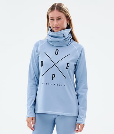 Dope Snuggle W Base Layer Top Women 2X-Up Light Blue