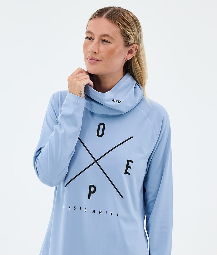 Dope Snuggle W Basislaag Top Dames 2X-Up Light Blue, Image 2 of 7