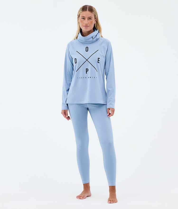 Dope Snuggle W Basislaag Top Dames 2X-Up Light Blue, Image 3 of 7