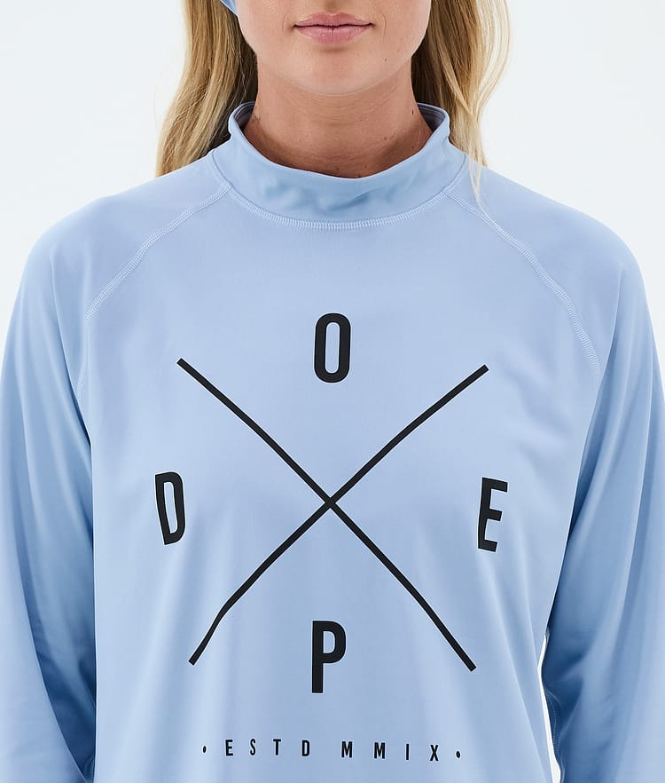 Dope Snuggle W Basislaag Top Dames 2X-Up Light Blue, Image 6 of 7