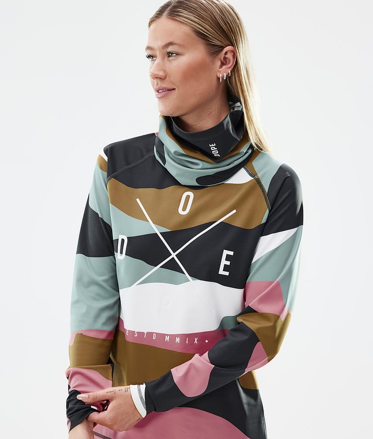 Dope Snuggle W Tee-shirt thermique Femme 2X-Up Shards Gold Muted Pink, Image 2 of 7