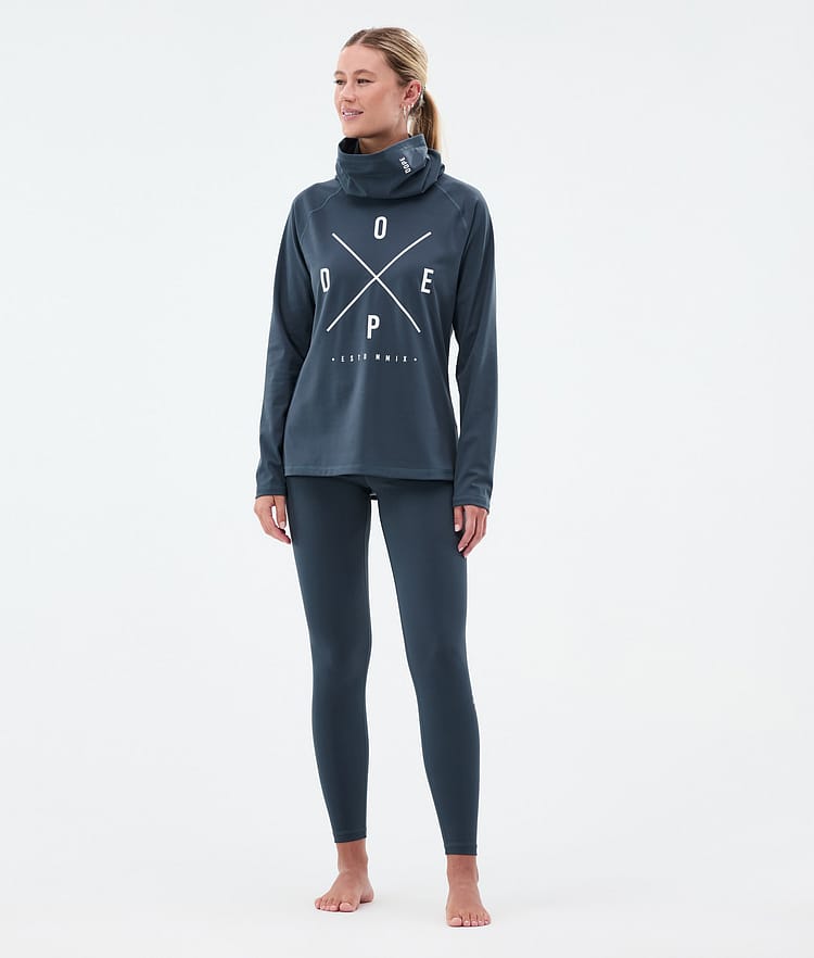 Dope Snuggle W Pantalon thermique Femme 2X-Up Metal Blue, Image 3 sur 7
