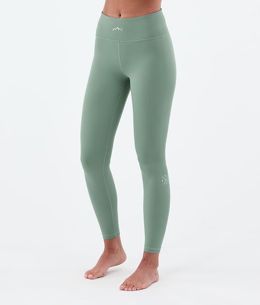 Dope Snuggle W Basislaag Broek Dames 2X-Up Faded Green