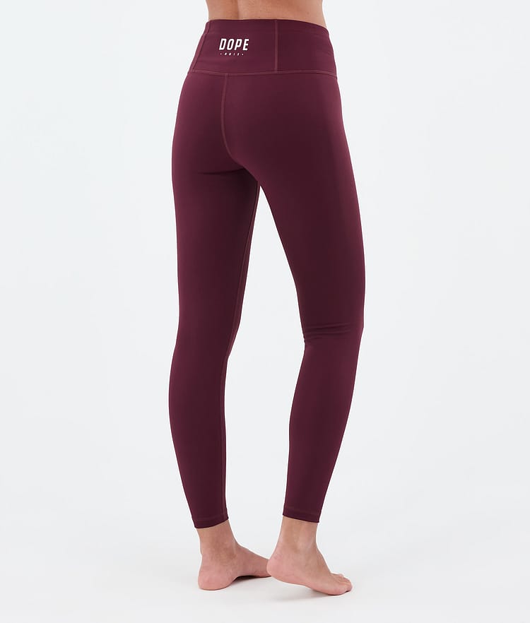 Dope Snuggle W Pantalon thermique Femme 2X-Up Burgundy, Image 2 sur 7