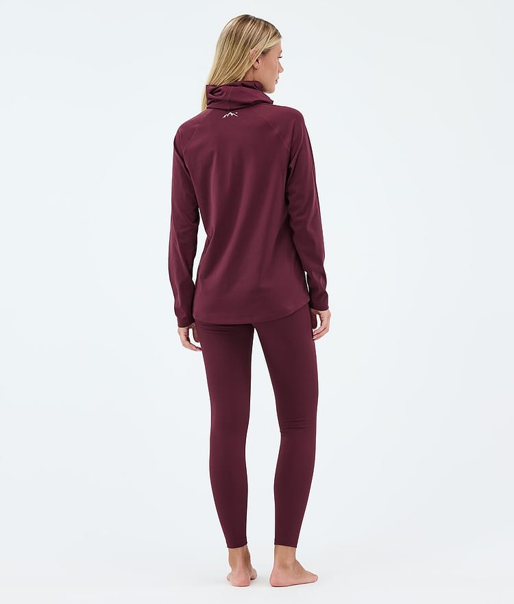 Dope Snuggle W Basislaag Broek Dames 2X-Up Burgundy, Image 4 of 7