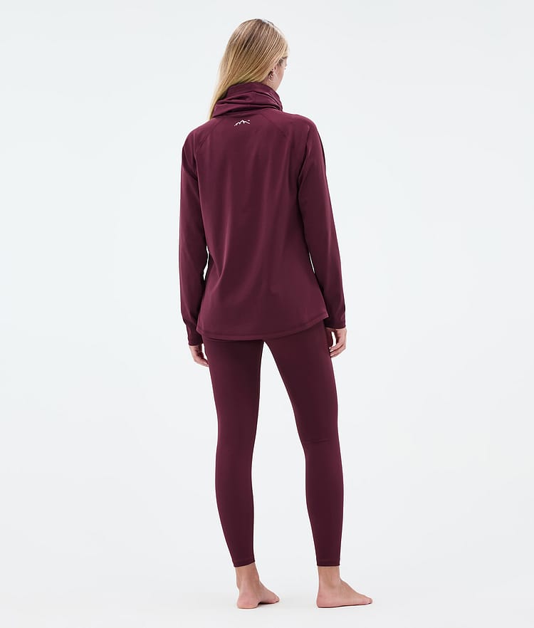 Dope Snuggle W Pantalon thermique Femme 2X-Up Burgundy, Image 4 sur 7