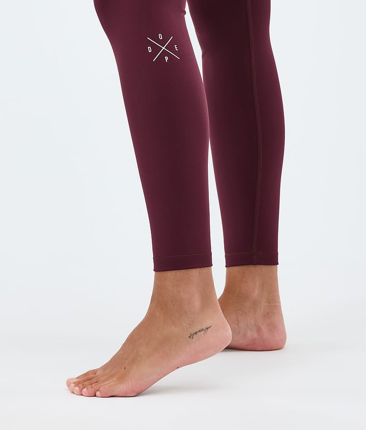 Dope Snuggle W Basislaag Broek Dames 2X-Up Burgundy, Image 7 of 7
