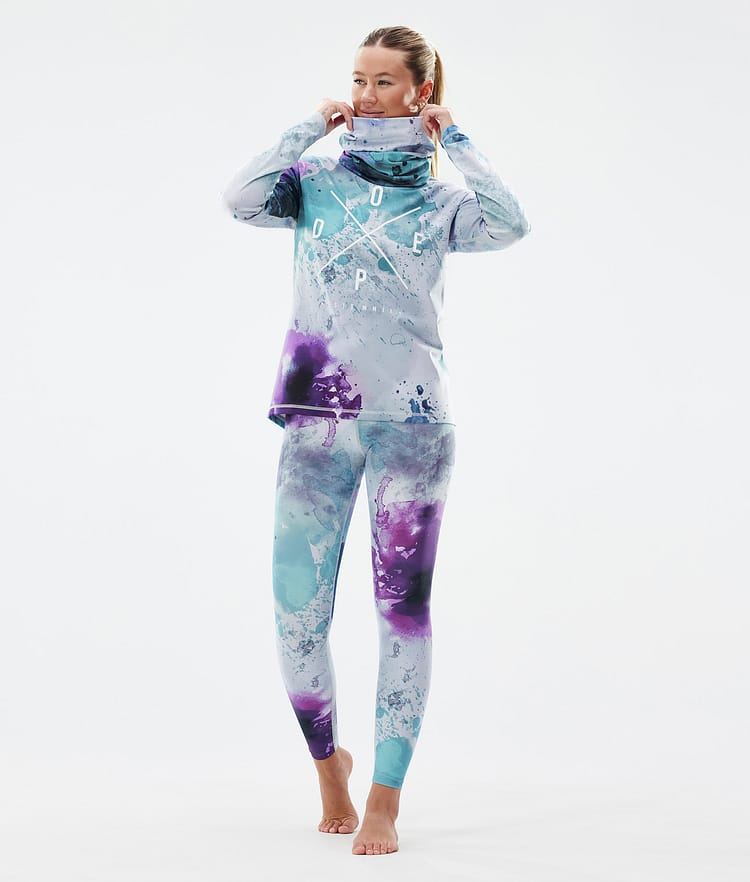 Dope Snuggle W Baselayer tights Dame 2X-Up Spray Green Grape