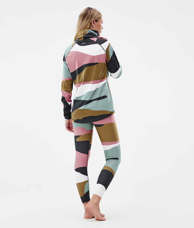 Dope Snuggle W Base Layer Pant Women 2X-Up Shards Gold Muted Pink, Image 4 of 7