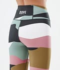 Dope Snuggle W Baselayer tights Dame 2X-Up Shards Gold Muted Pink