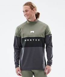Montec Alpha 24 Base Layer Top Men Greenish/Black/Phantom
