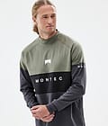Montec Alpha Tee-shirt thermique Homme Greenish/Black/Phantom