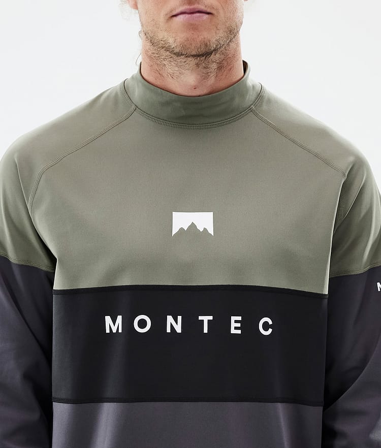 Montec Alpha Tee-shirt thermique Homme Greenish/Black/Phantom, Image 6 sur 6
