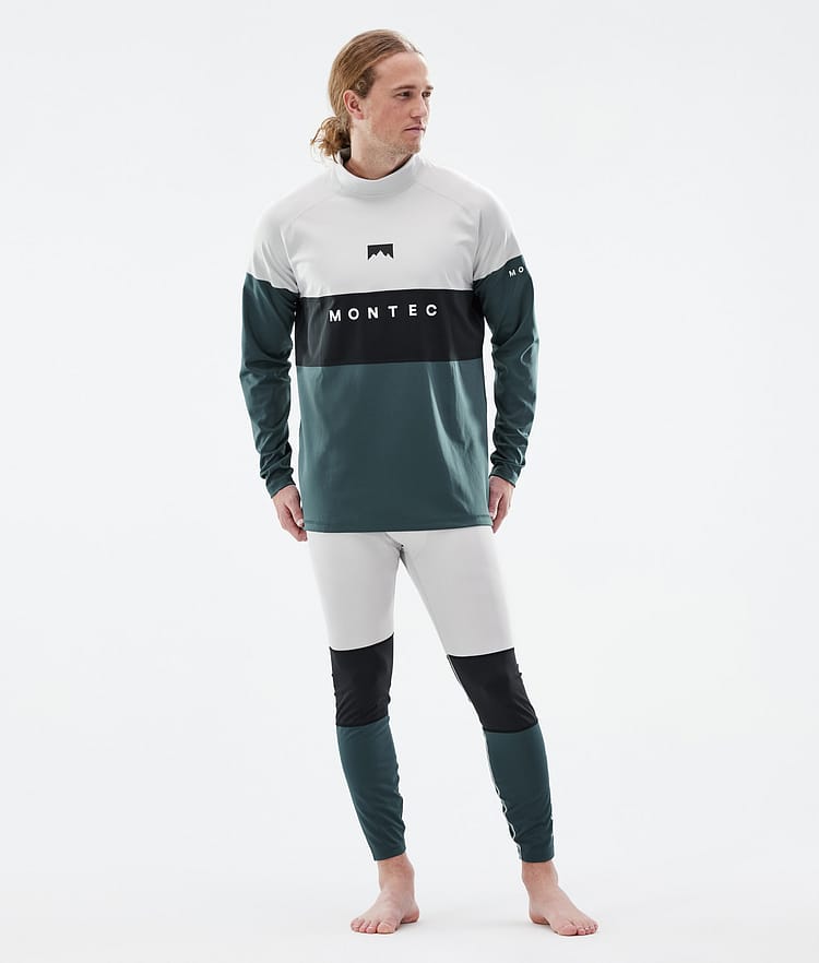 Montec Alpha Basislaag Top Heren Light Grey/Black/Dark Atlantic, Afbeelding 3 van 5