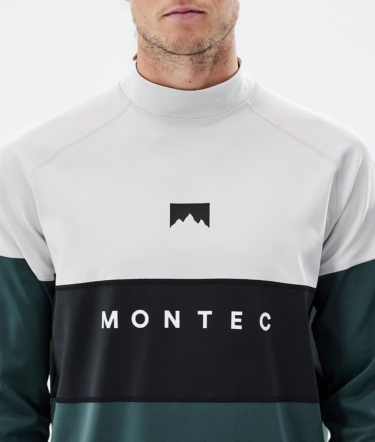 Montec Alpha Top Termiczny Mężczyźni Light Grey/Black/Dark Atlantic