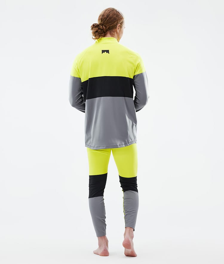 Montec Alpha Basislaag Top Heren Bright Yellow/Black/Light Pearl, Afbeelding 4 van 5