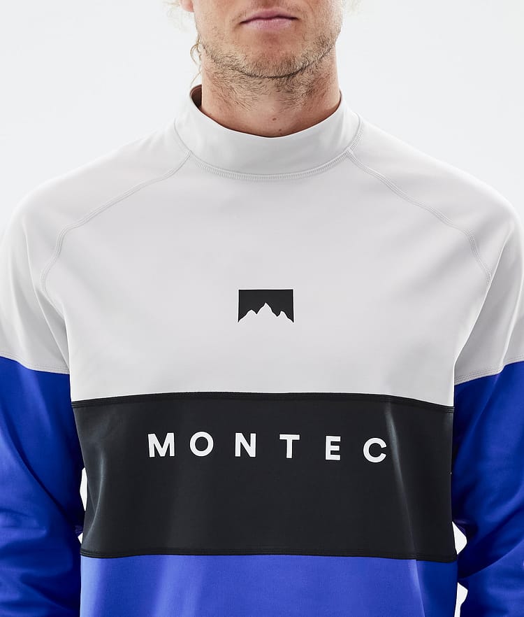 Montec Alpha Base Layer Top Men Light Grey/Black/Cobalt Blue, Image 6 of 6