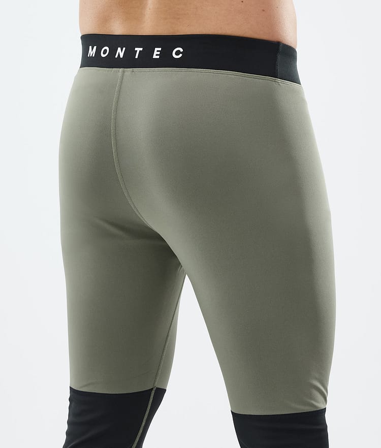 Montec Alpha Legginsy Termoaktywne Mężczyźni Greenish/Black/Phantom, Zdjęcie 6 z 7