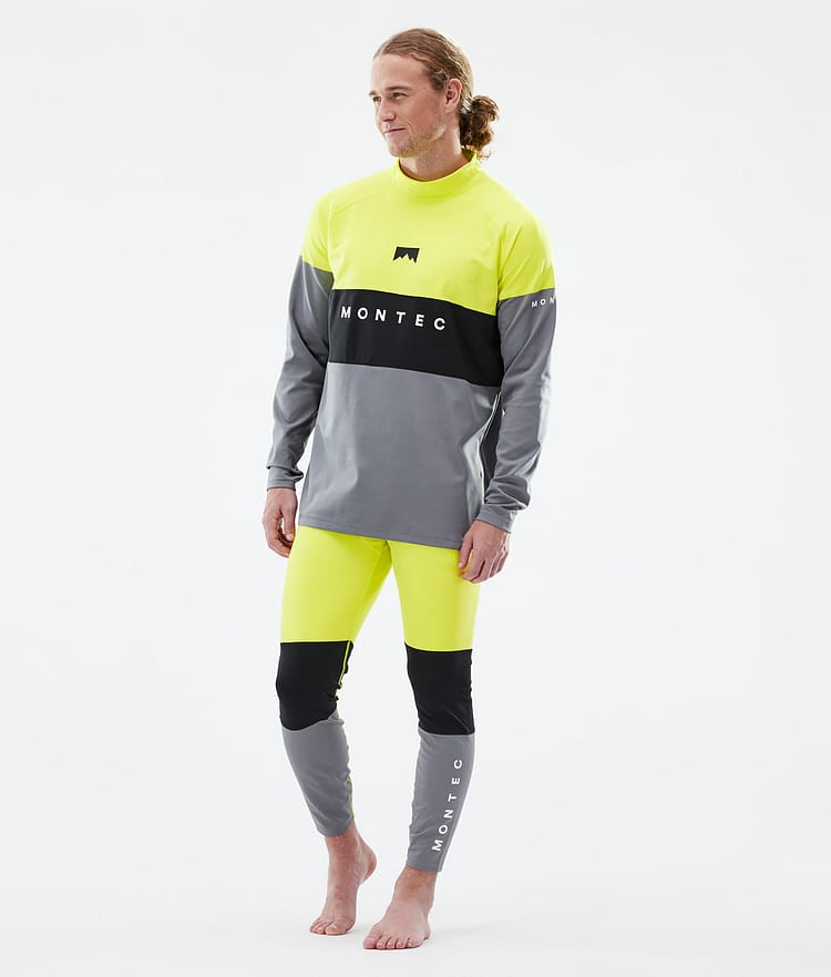 Montec Alpha Basislaag Broek Heren Bright Yellow/Black/Light Pearl, Afbeelding 3 van 7