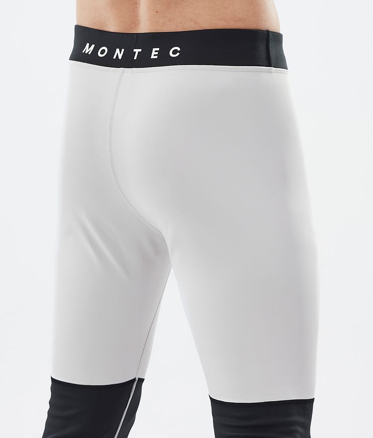 Montec Alpha Pantaloni Termici Uomo Light Grey/Black/Cobalt Blue