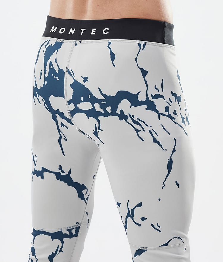 Montec Alpha Maglia Termica Uomo Light Grey/Black/Cobalt Blue - Grigio