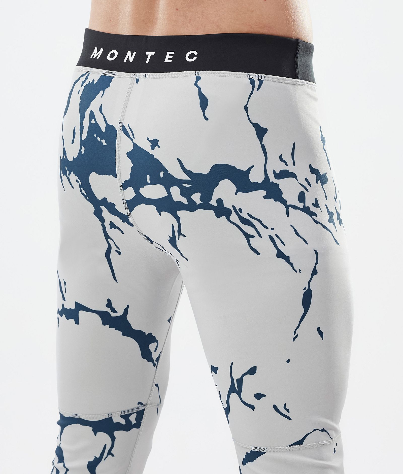 Montec Alpha Pantaloni Termici Uomo Ice/Black