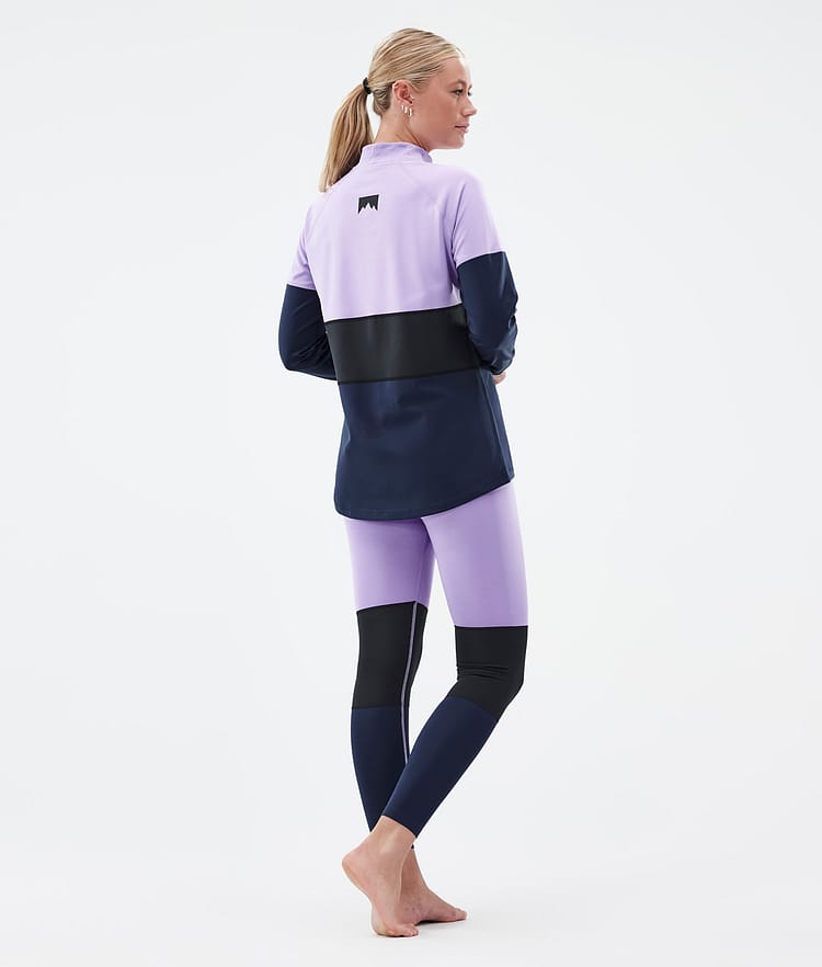 Montec Alpha W Maglia Termica Donna Faded Violet/Black/Dark Blue, Immagine 4 di 5