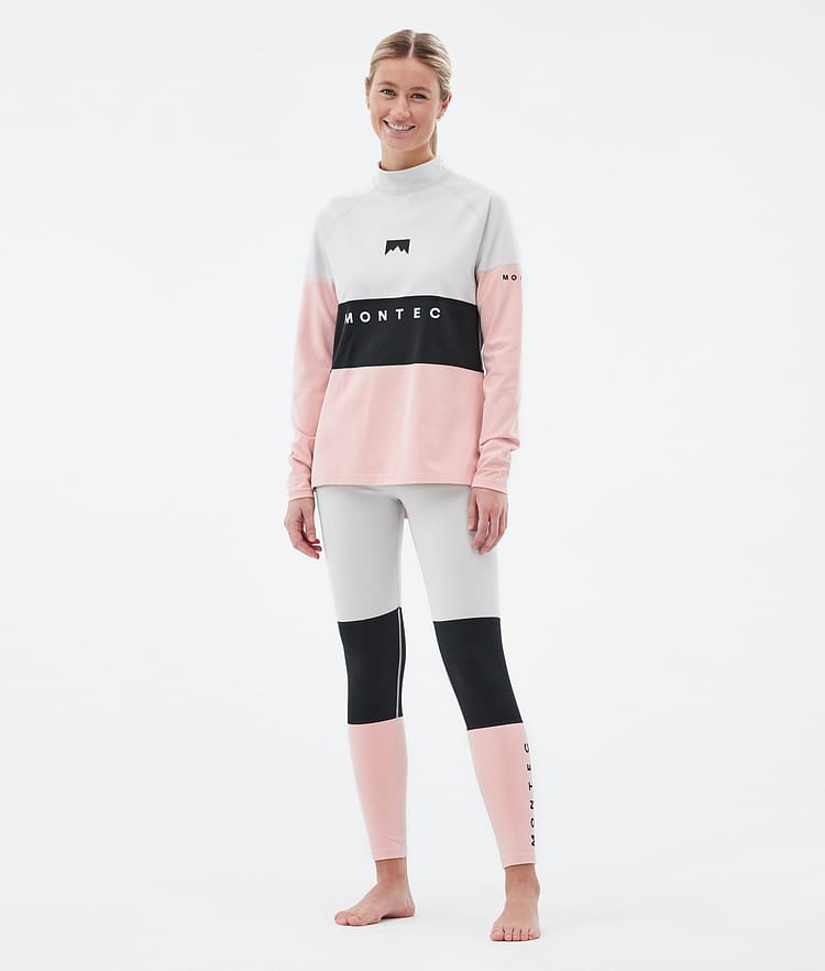Montec Alpha W Basislaag Top Dames Light Grey/Black/Soft Pink, Afbeelding 3 van 5
