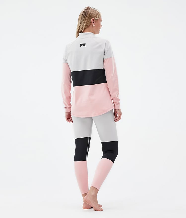 Montec Alpha W Camiseta Térmica Mujer Light Grey/Black/Soft Pink, Imagen 4 de 5