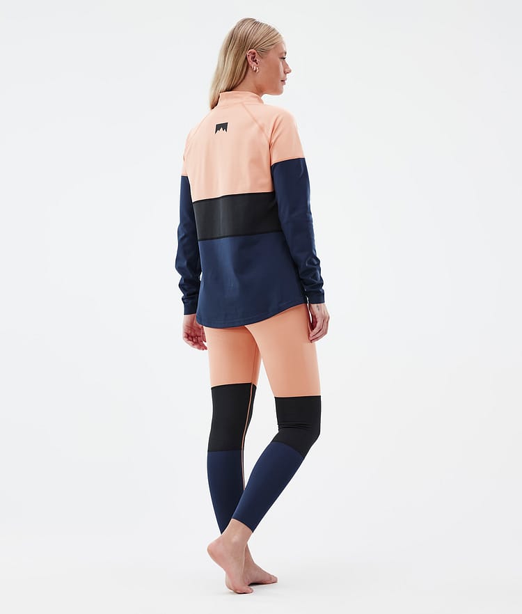 Montec Alpha W Base Layer Top Women Faded Peach/Black/Dark Blue, Image 4 of 5
