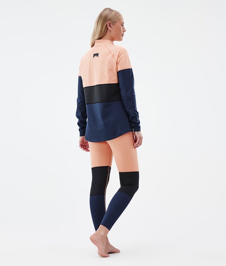 Montec Alpha W Maglia Termica Donna Faded Peach/Black/Dark Blue