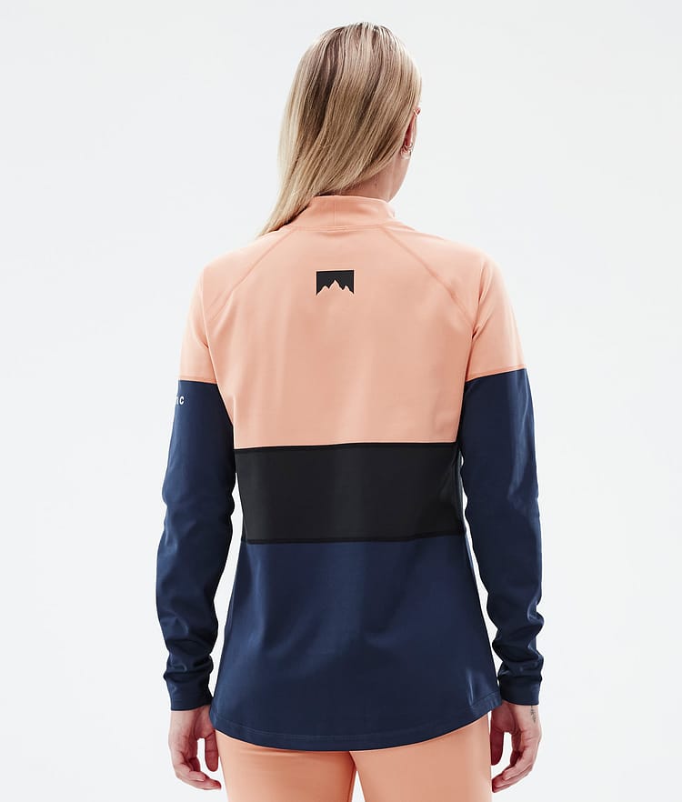 Montec Alpha W Base Layer Top Women Faded Peach/Black/Dark Blue, Image 5 of 5