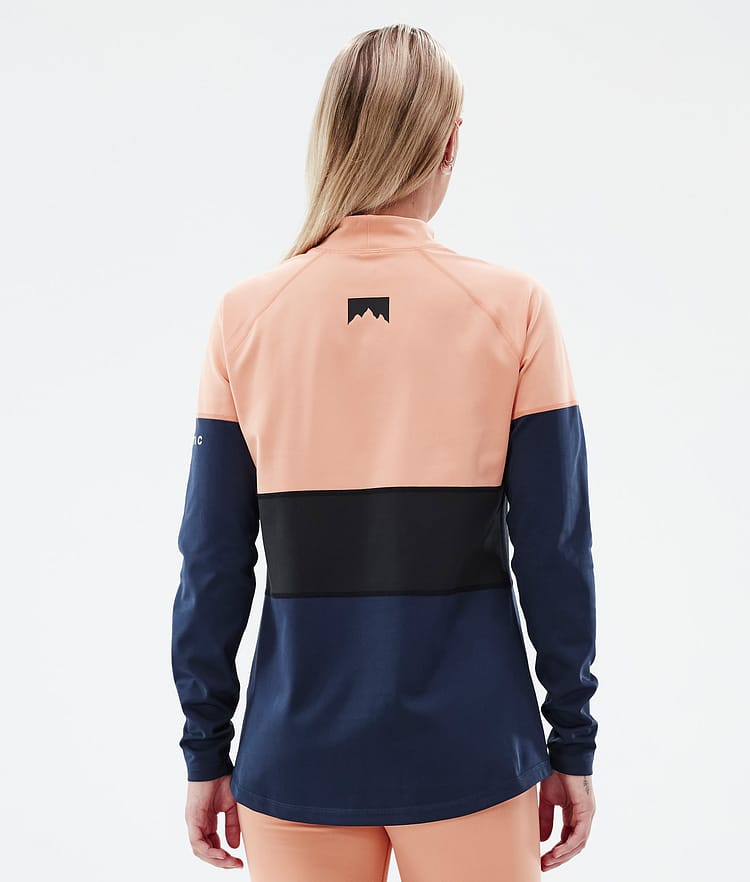 Montec Alpha W Basislaag Top Dames Faded Peach/Black/Dark Blue