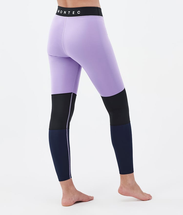 Montec Alpha W Base Layer Pant Women Faded Violet/Black/Dark Blue, Image 2 of 7