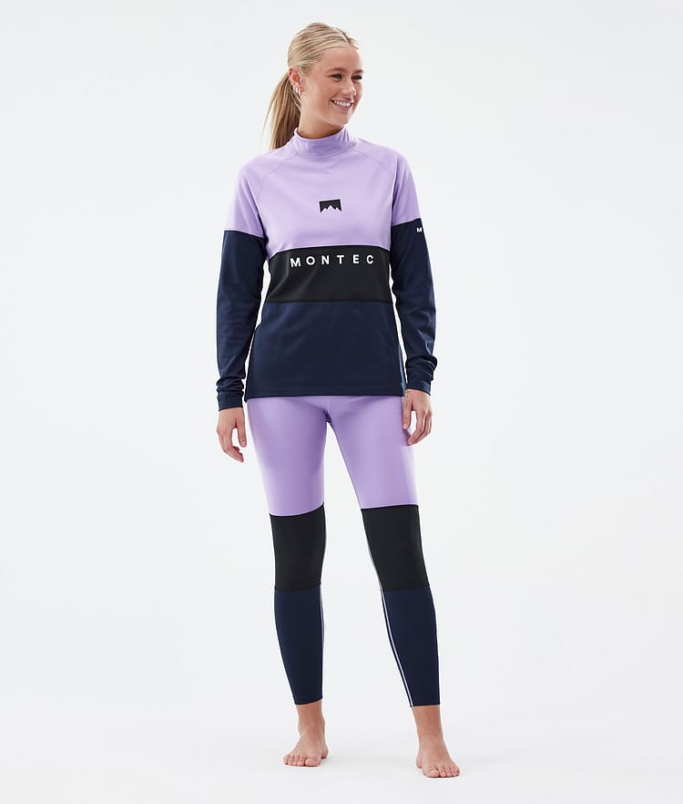 Montec Alpha W Base Layer Pant Women Faded Violet/Black/Dark Blue, Image 3 of 7
