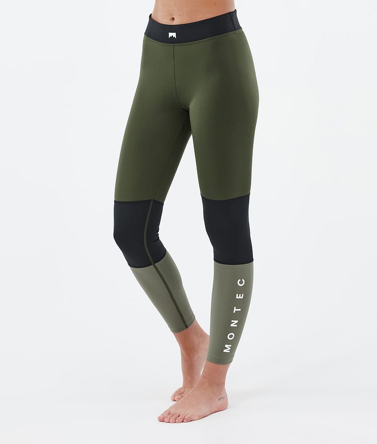 Montec Alpha W Base Layer Pant Women Olive Green/Black/Greenish, Image 1 of 7