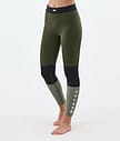 Montec Alpha W Termokalhoty Dámské Olive Green/Black/Greenish